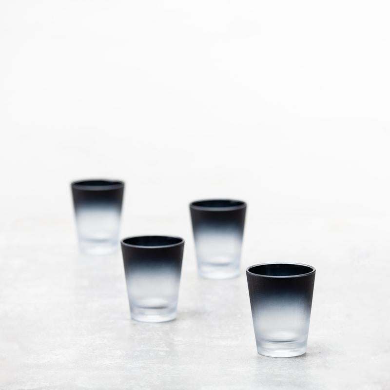 Fortessa - La Cote Outdoor 14 Oz Mistral Gray Plastic Rocks/Double Old Fashioned Glass, Pack of 4 - PS.LACOTE.MG.01