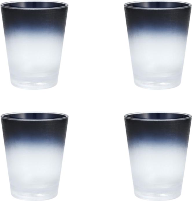 Fortessa - La Cote Outdoor 14 Oz Mistral Gray Plastic Rocks/Double Old Fashioned Glass, Pack of 4 - PS.LACOTE.MG.01