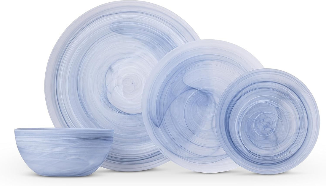 Fortessa - La Jolla Glass 16 Pc Ink Dinnerware Set - 2600.INK.PB.SET