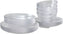 Fortessa - Los Cabos Clear 16 Pc Glass Dinnerware Set - 16PPS.2700.CLR