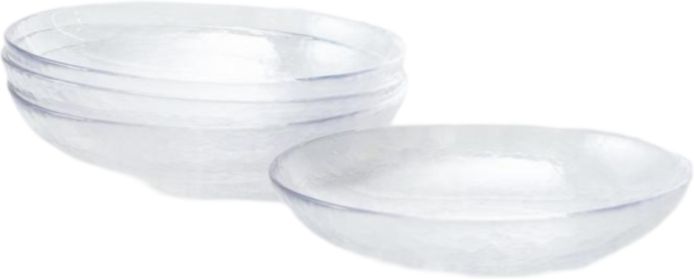 Fortessa - Los Cabos Clear 25 Oz Coupe Entrée Bowl, Pack of 4 - 2700.CLEAR.07