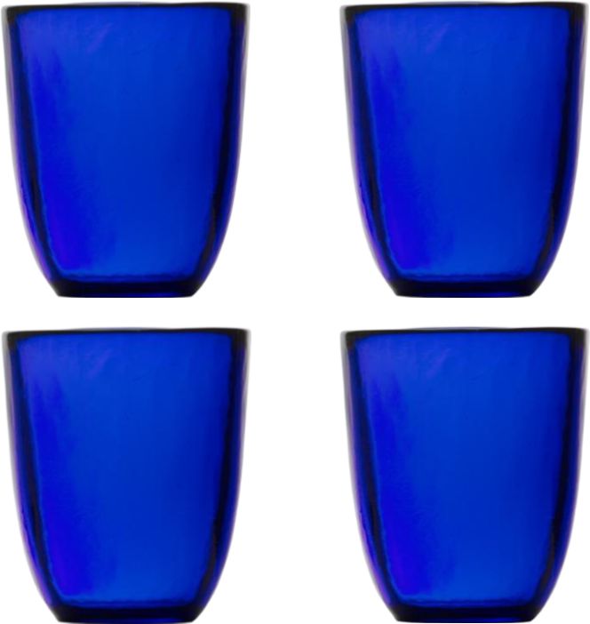 Fortessa - Los Cabos Cobalt 10 Oz Tumbler, Pack of 4 - 2700.COBALT.04