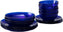 Fortessa - Los Cabos Cobalt Blue 16 Pc Glass Dinnerware Set - 16PPS.2700.COB