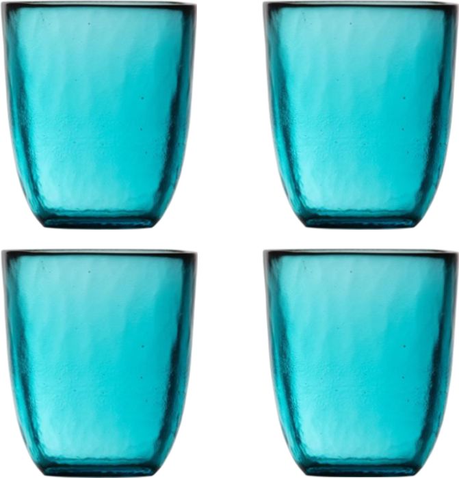 Fortessa - Los Cabos Lagoon Blue 10 Oz Tumbler, Pack of 4 - 2700.LAGOON.04
