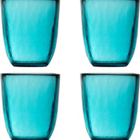 Fortessa - Los Cabos Lagoon Blue 10 Oz Tumbler, Pack of 4 - 2700.LAGOON.04