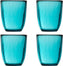 Fortessa - Los Cabos Lagoon Blue 10 Oz Tumbler, Pack of 4 - 2700.LAGOON.04