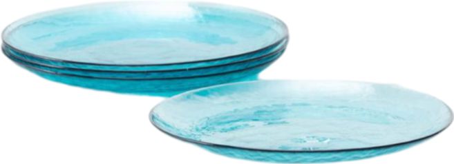 Fortessa - Los Cabos Lagoon Blue 10.5" Dinner Plate, Pack of 4 - 2700.LAGOON.01