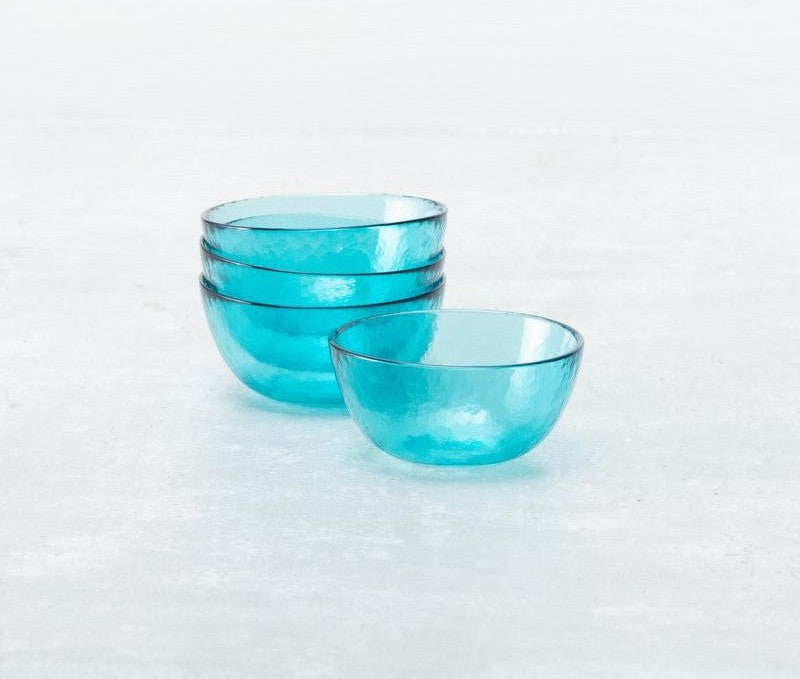 Fortessa - Los Cabos Lagoon Blue 12.5 Oz Bowl, Pack of 4 - 2700.LAGOON.13