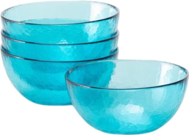 Fortessa - Los Cabos Lagoon Blue 21 Oz Cereal Bowl, Pack of 4 - 2700.LAGOON.06