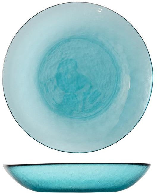 Fortessa - Los Cabos Lagoon Blue 25 Oz Coupe Entrée Bowl, Pack of 4 - 2700.LAGOON.07