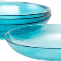 Fortessa - Los Cabos Lagoon Blue 25 Oz Coupe Entrée Bowl, Pack of 4 - 2700.LAGOON.07