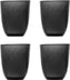 Fortessa - Los Cabos Shadow Black 10 Oz Tumbler, Pack of 4 - 2700.SHADOW.04