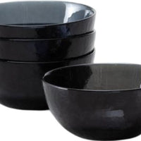Fortessa - Los Cabos Shadow Black 21 Oz Cereal Bowl, Pack of 4 - 2700.SHADOW.06