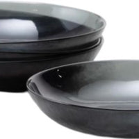 Fortessa - Los Cabos Shadow Black 25 Oz Coupe Entrée Bowl, Pack of 4 - 2700.SHADOW.07