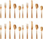 Fortessa - Lucca 20 Pc Faceted Copper Rose Flatware Set - 20PPS-102FC4-05