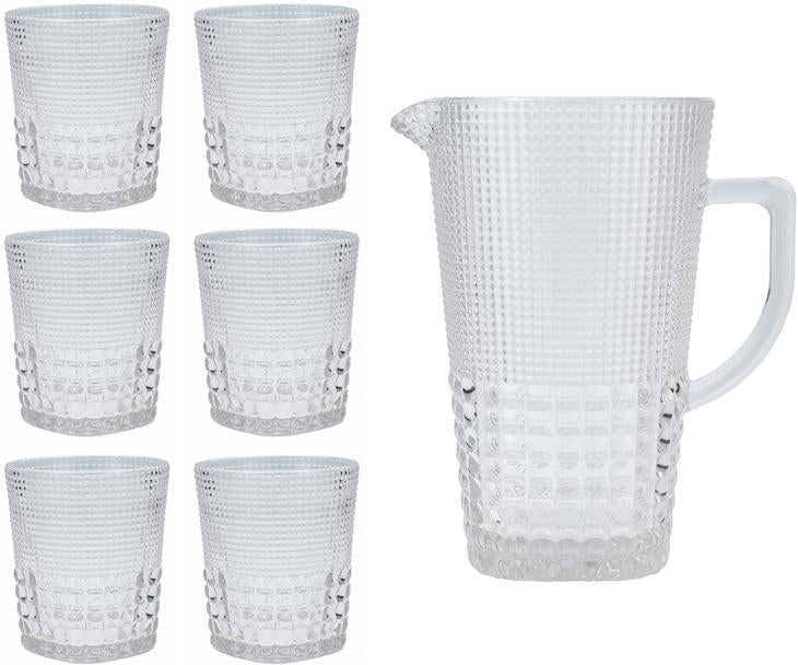Fortessa - Malcolm Clear Pitcher & Double Old Fashioned Glasses Set - MALCOLM.CL.SET