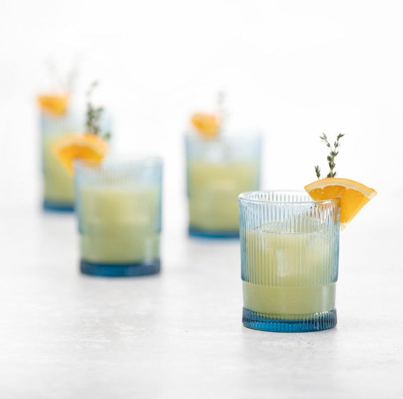 Fortessa - NoHo 12.85 Oz Blue Beverage Glass, Pack of 16 - NOHO.BLUE.03