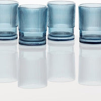 Fortessa - NoHo 12.85 Oz Blue Beverage Glass, Pack of 4 - NOHO.BLUE.03