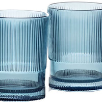Fortessa - NoHo 12.85 Oz Blue Beverage Glass, Pack of 4 - NOHO.BLUE.03