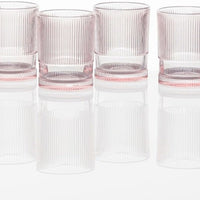 Fortessa - NoHo 12.85 Oz Pink Beverage Glass, Pack of 4 - NOHO.PINK.03