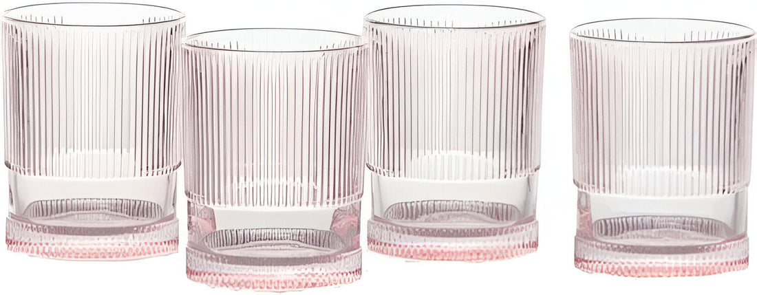 Fortessa - NoHo 12.85 Oz Pink Beverage Glass, Pack of 4 - NOHO.PINK.03