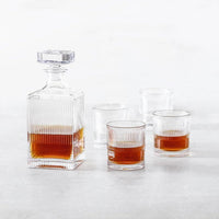 Fortessa - NoHo 25.4 Oz Clear Decanter & Double Old Fashioned Glasses Set - NOHO.CL.SET