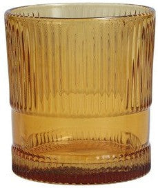 Fortessa - NoHo 9.85 Oz Amber Rocks/Double Old Fashioned Glass, Pack of 4 - NOHO.AMBER.04