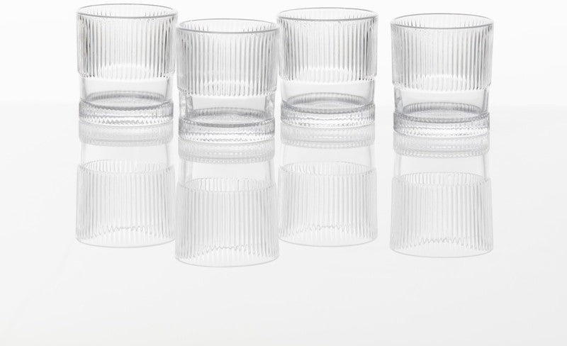 Fortessa - NoHo 9.85 Oz Clear Rocks/Double Old Fashioned Glass, Pack of 4 - NOHO.CLEAR.04