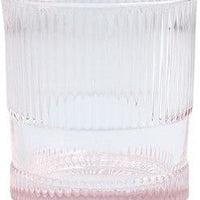 Fortessa - NoHo 9.85 Oz Pink Rocks/Double Old Fashioned Glass, Pack of 4 - NOHO.PINK.04