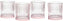 Fortessa - NoHo 9.85 Oz Pink Rocks/Double Old Fashioned Glass, Pack of 4 - NOHO.PINK.04