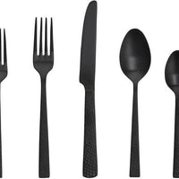 Fortessa - Nomad 20 Pc Stainless Steel Black Flatware Set - 20PPS-5076B-05