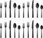 Fortessa - Nomad 20 Pc Stainless Steel Black Flatware Set - 20PPS-5076B-05