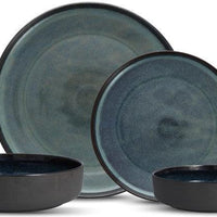 Fortessa - Northern Lights 16 Pc Aurora Blue Dinnerware Set - 16PPS.1100