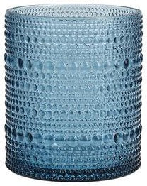 Fortessa - Orbetto 10.5 Oz Blue Double Old Fashioned Glass, Pack of 4 - PS.ORB.BL.04