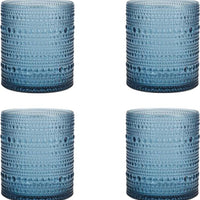 Fortessa - Orbetto 10.5 Oz Blue Double Old Fashioned Glass, Pack of 4 - PS.ORB.BL.04