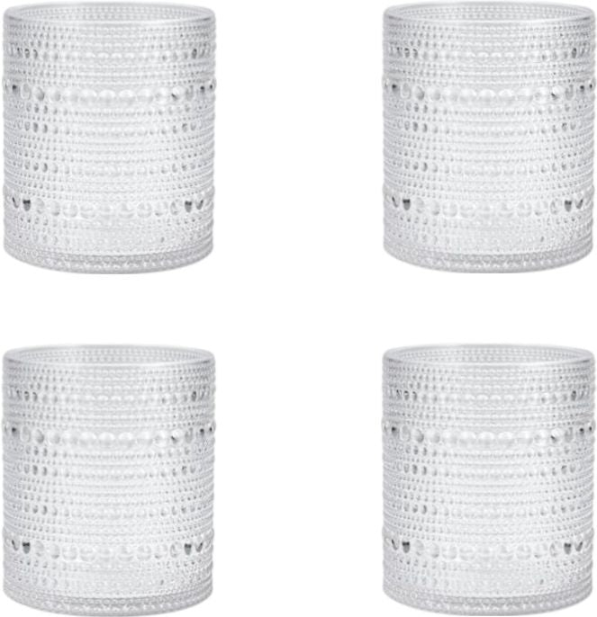 Fortessa - Orbetto 10.5 Oz Clear Double Old Fashioned Glass, Pack of 4 - PS.ORB.CL.04
