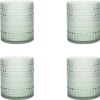 Fortessa - Orbetto 10.5 Oz Sage Double Old Fashioned Glass, Pack of 4 - PS.ORB.SG.04