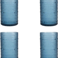Fortessa - Orbetto 13 Oz Blue Iced Beverage Glass, Pack of 4 - PS.ORB.BL.03
