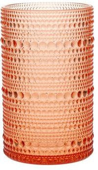 Fortessa - Orbetto 13 Oz Coral Blush Iced Beverage Glass, Pack of 4 - PS.ORB.CB.03