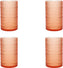Fortessa - Orbetto 13 Oz Coral Blush Iced Beverage Glass, Pack of 4 - PS.ORB.CB.03