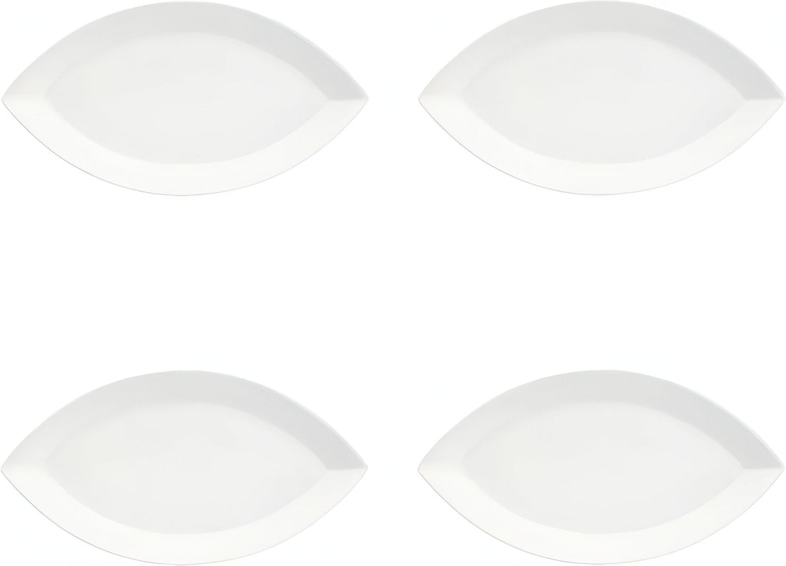 Fortessa - Plaza 15" Eye-Shaped Oval Platter, Pack of 4 - MT302038