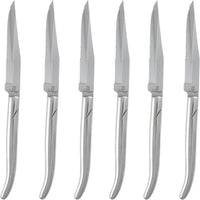 Fortessa - Provencal 9.25" Serrated Solid Handle Steak Knife, Pack of 6 - 1.5.STK.SR.249