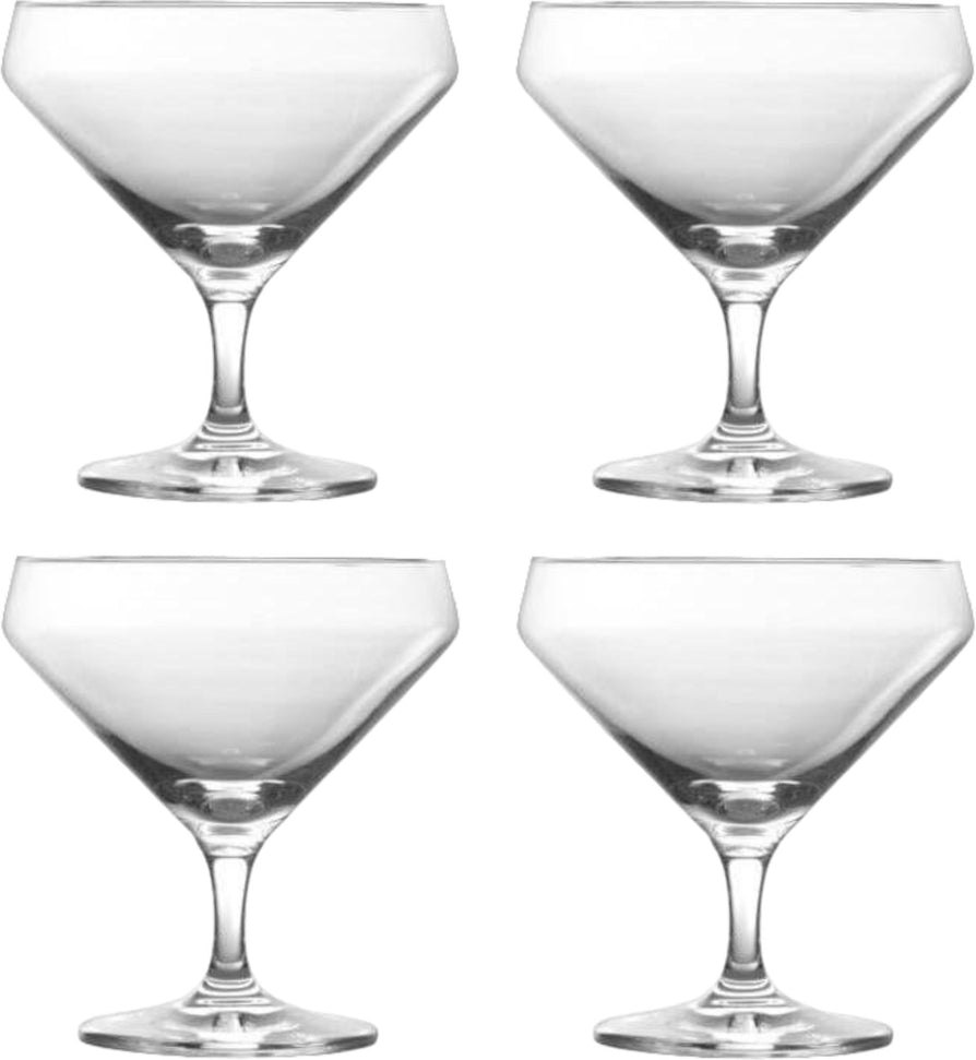 Fortessa - Pure 23.3 Oz Short Stem Martini Glass, Pack of 4 - 0026.123816