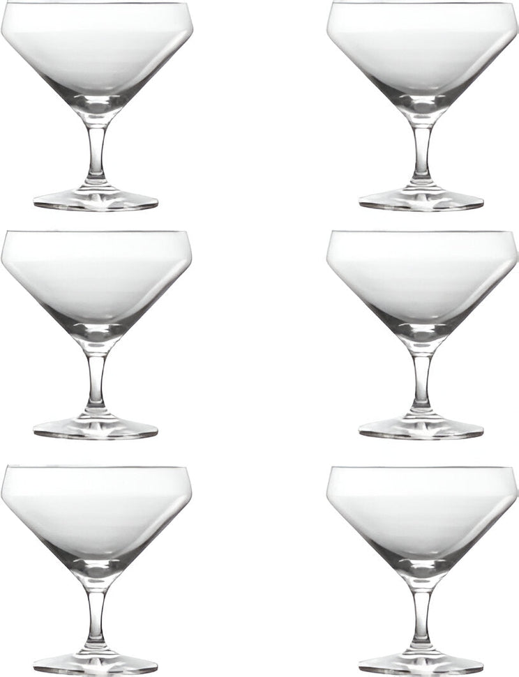 Fortessa - Pure 23.3 Oz Short Stem Martini Glass, Pack of 6 - 0026.123115