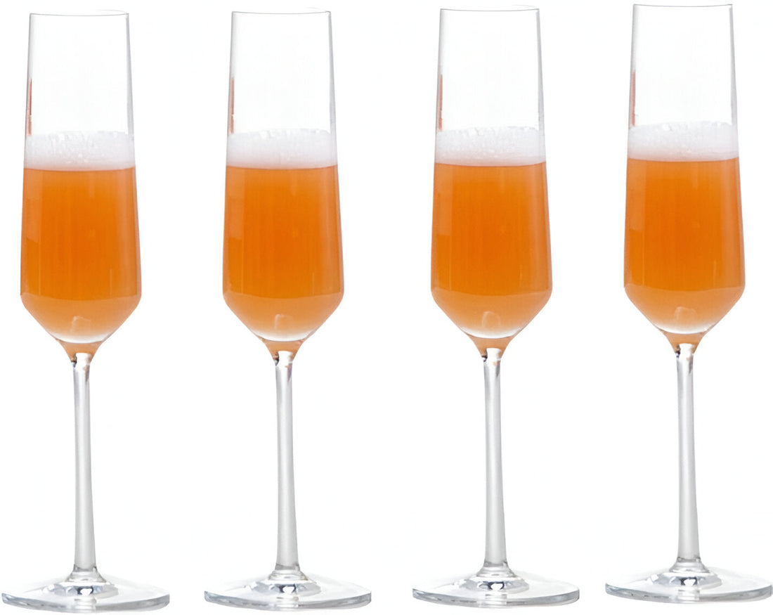 Fortessa - Pure 7.3 Oz Champagne Flute Glass, Pack of 4 - 0026.117936