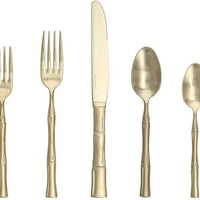 Fortessa - Royal Pacific 20 Pc Brushed Champagne Flatware Set - 20PPS-1277B-05