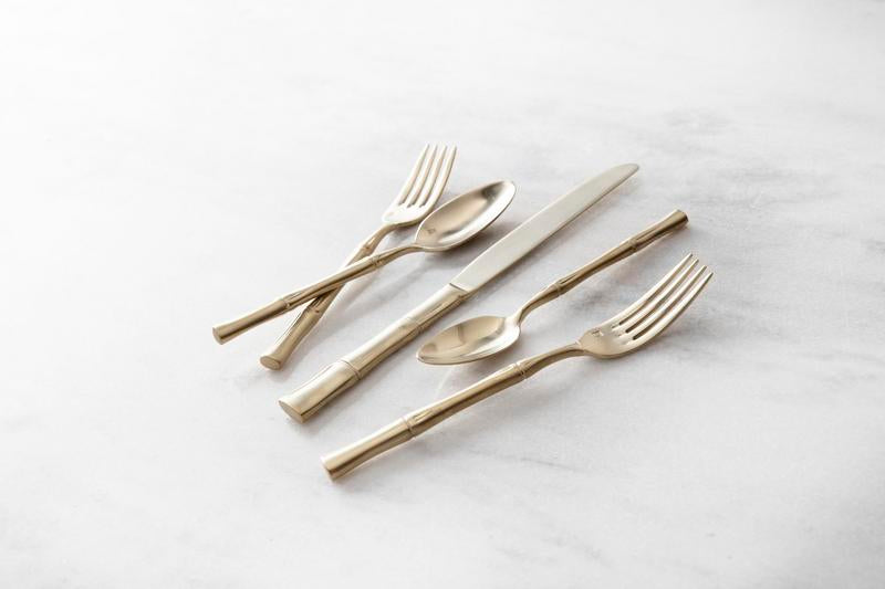 Fortessa - Royal Pacific 20 Pc Brushed Champagne Flatware Set - 20PPS-1277B-05