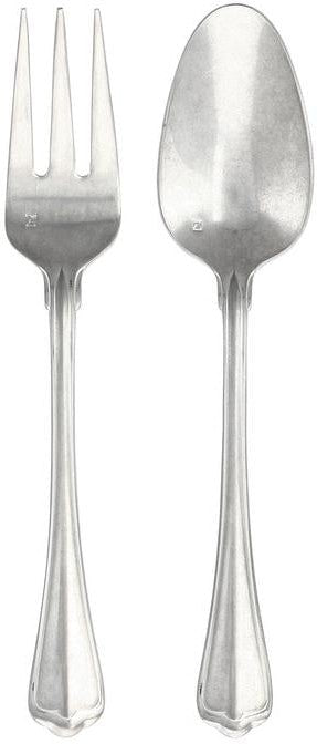 Fortessa - San Marco Antiqued 2 Pc Stainless Steel Serving Set - 2PPS-190T-05