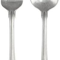 Fortessa - San Marco Antiqued 2 Pc Stainless Steel Serving Set - 2PPS-190T-05