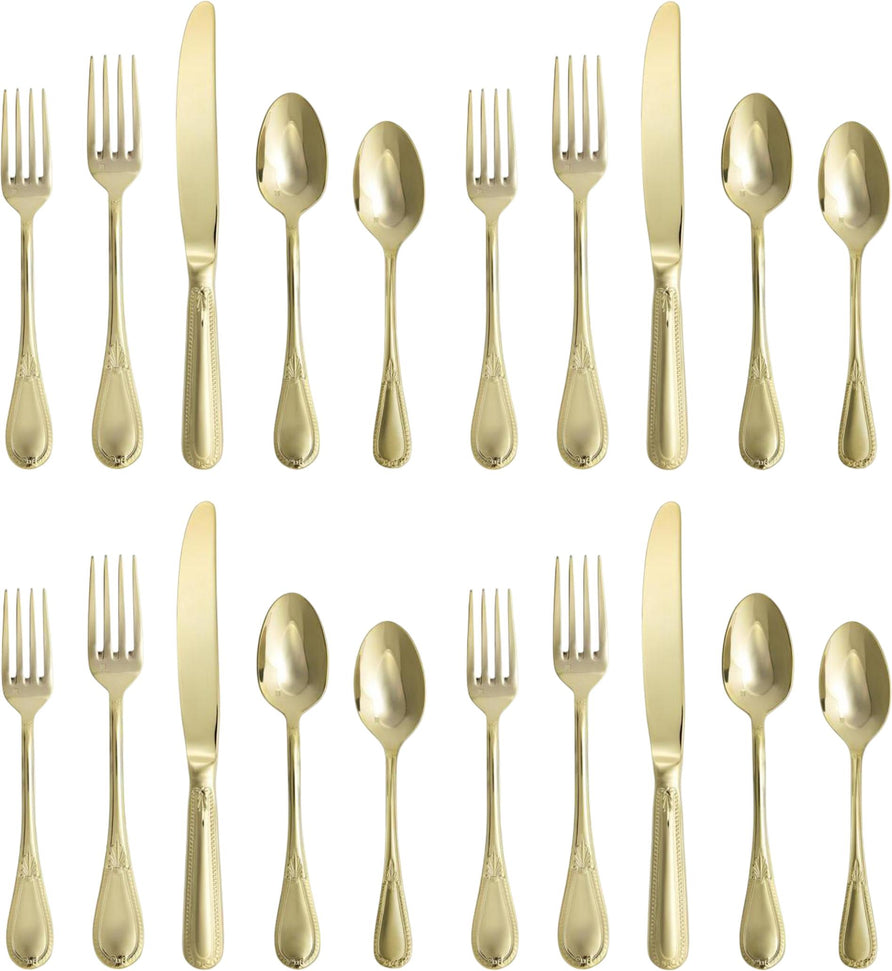 Fortessa - Savoy Gold 20 Pc Flatware Set - 5PPS-2109-20PC